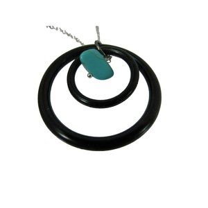 Gogh Jewelry Design pendant Necklace Zero Waste Sterling Diving rings 53388